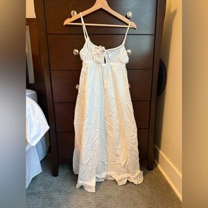 Princess Polly white midi dress.